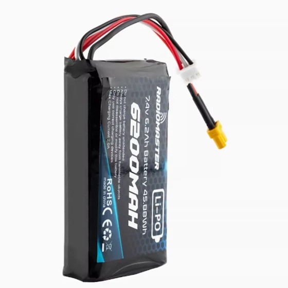 RadioMaster TX16S Remote Control with Lithium Battery 6200mAh Long Endurance 2S Control Power 7.4V